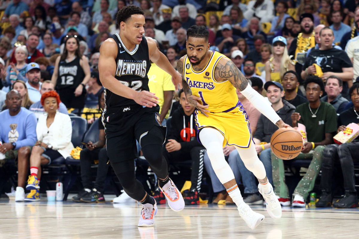 Photo: dangelo russell playoff stats