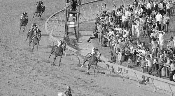 Photo: secretariat preakness race