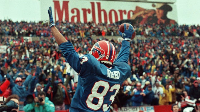 Photo: houston oilers vs buffalo bills 1993