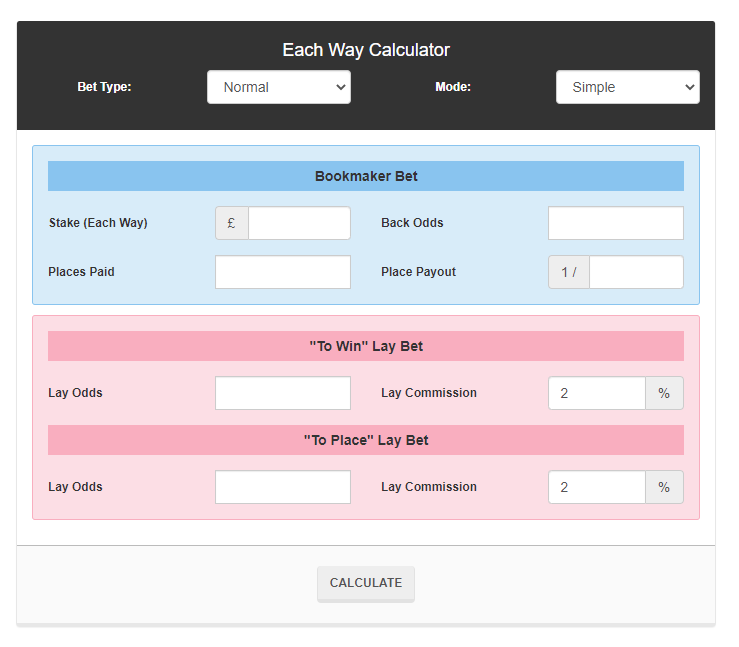 Photo: bet matching calculator