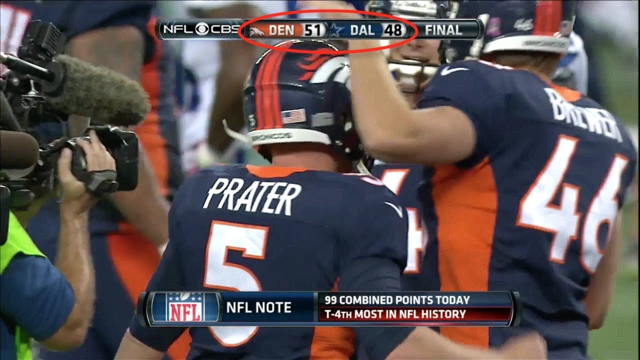 Photo: highest scoring football game in nfl history