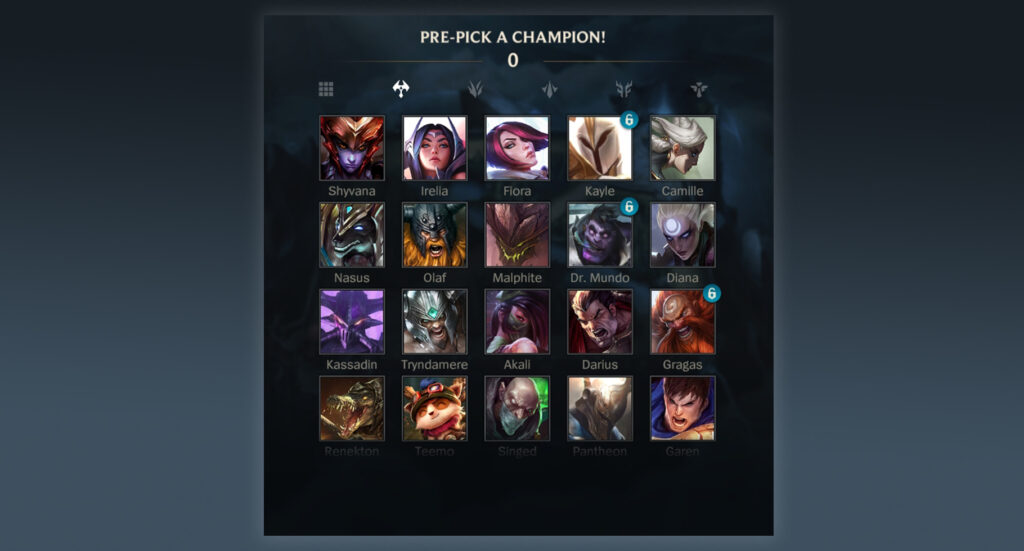 Photo: good top lane champions