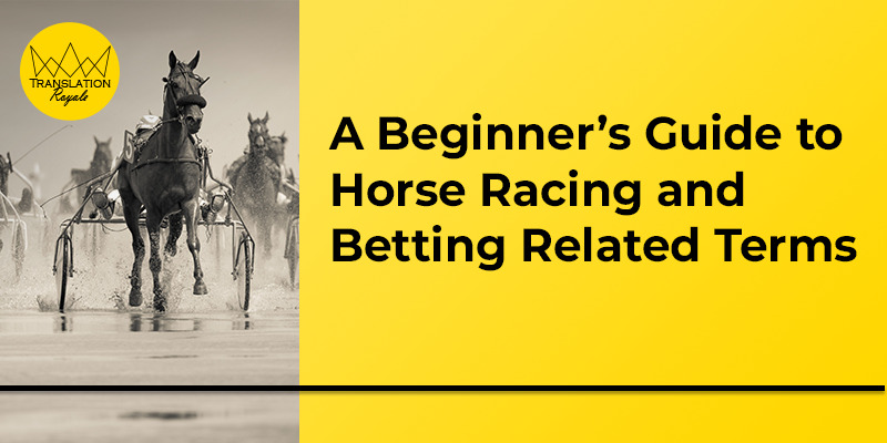 Photo: horse race wagering terms