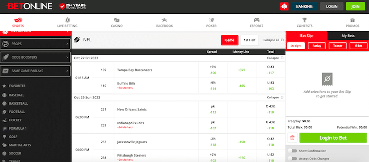 Photo: how to bet on nfl games