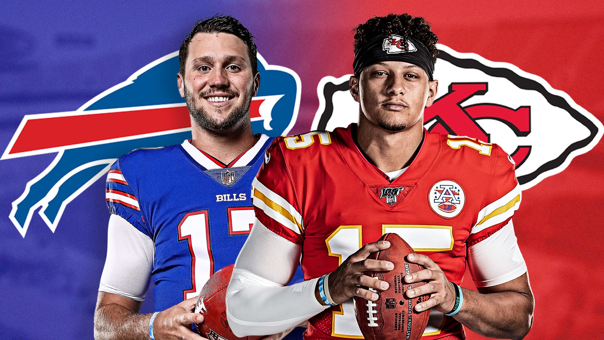 Photo: josh allen vs patrick mahomes playoffs