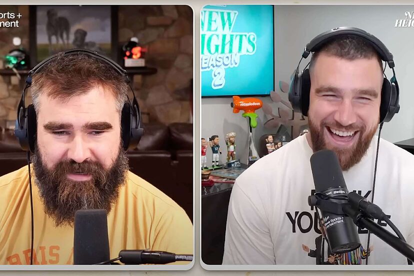 Photo: kelce brothers podcast today