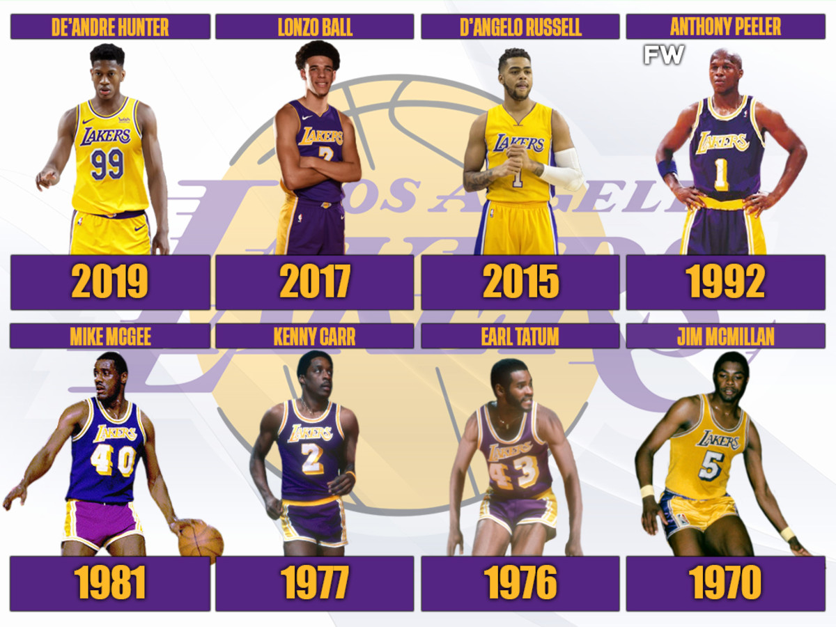 Photo: lakers draft picks by year