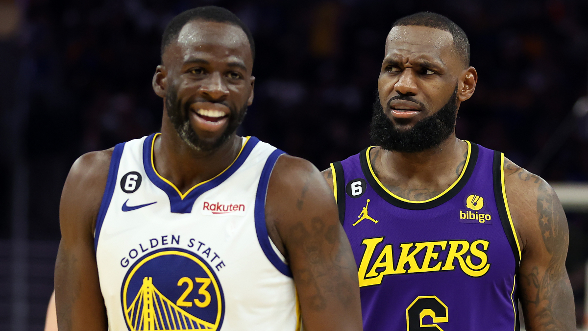 Photo: lakers vs warriors vegas odds