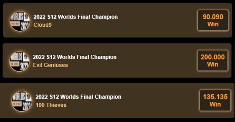 Photo: league worlds odds