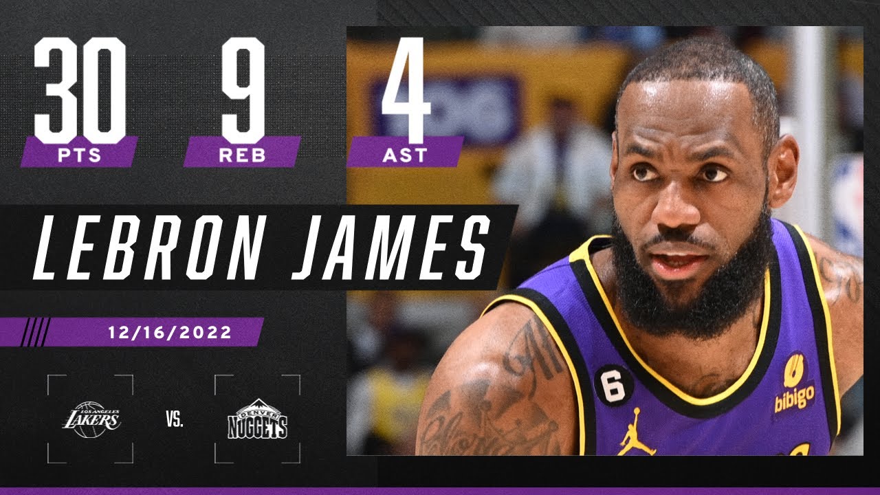 Photo: lebron james 30 point games this season