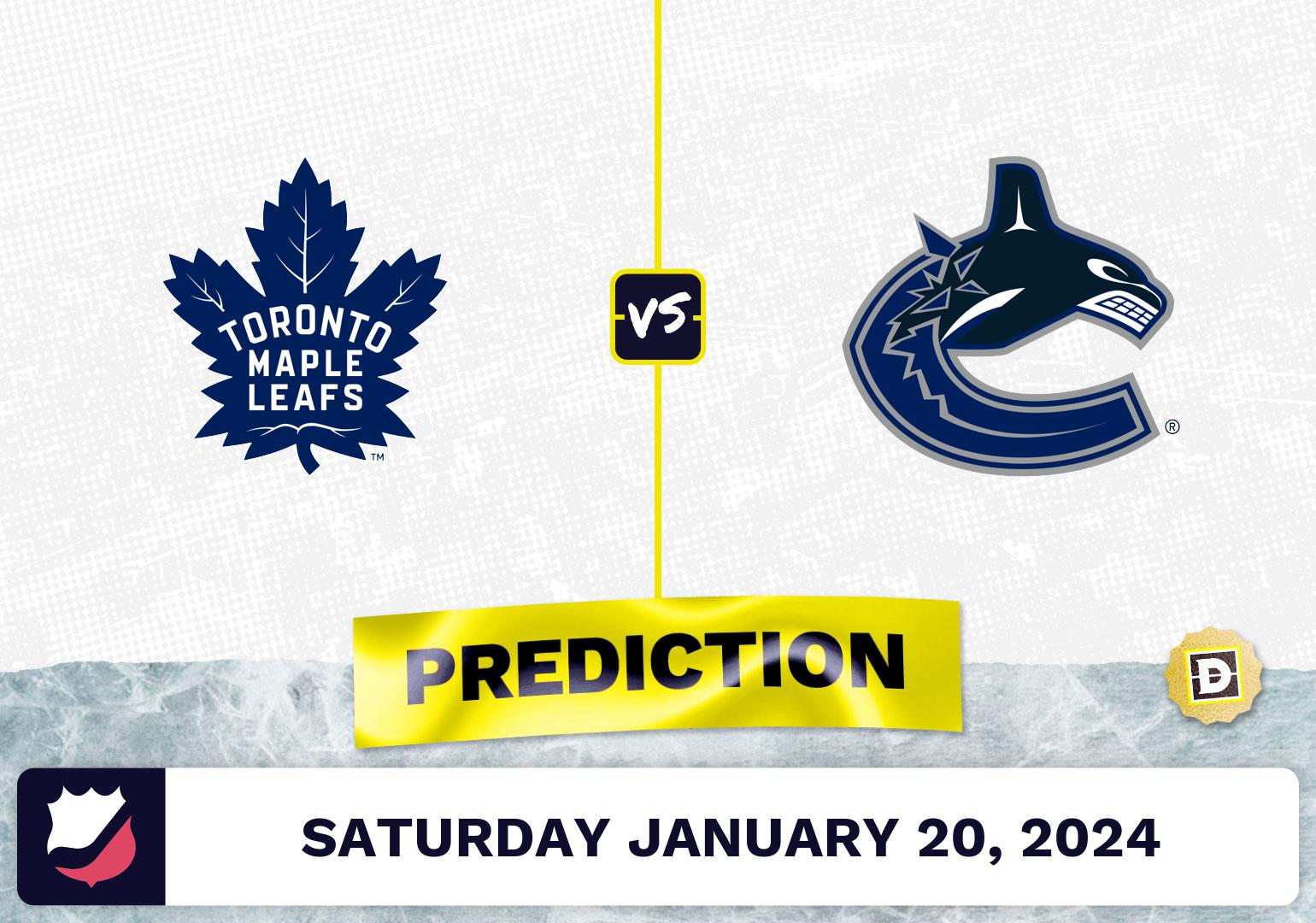 Photo: maple leafs vs canucks prediction