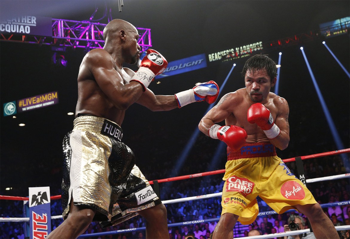 Photo: most viewed boxing match