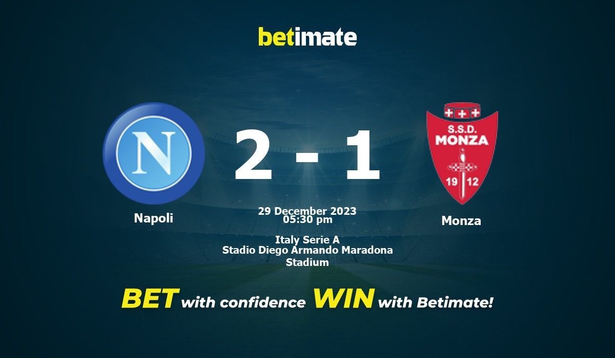 Photo: napoli vs monza prediction