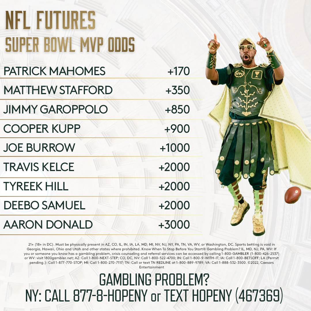 Photo: nfl super bowl mvp odds