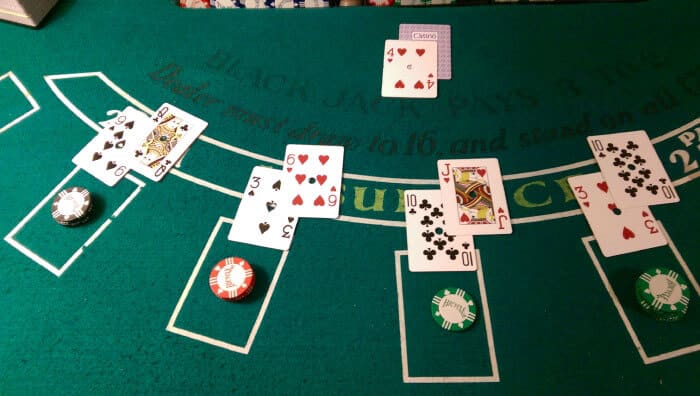 Photo: over 21 in blackjack