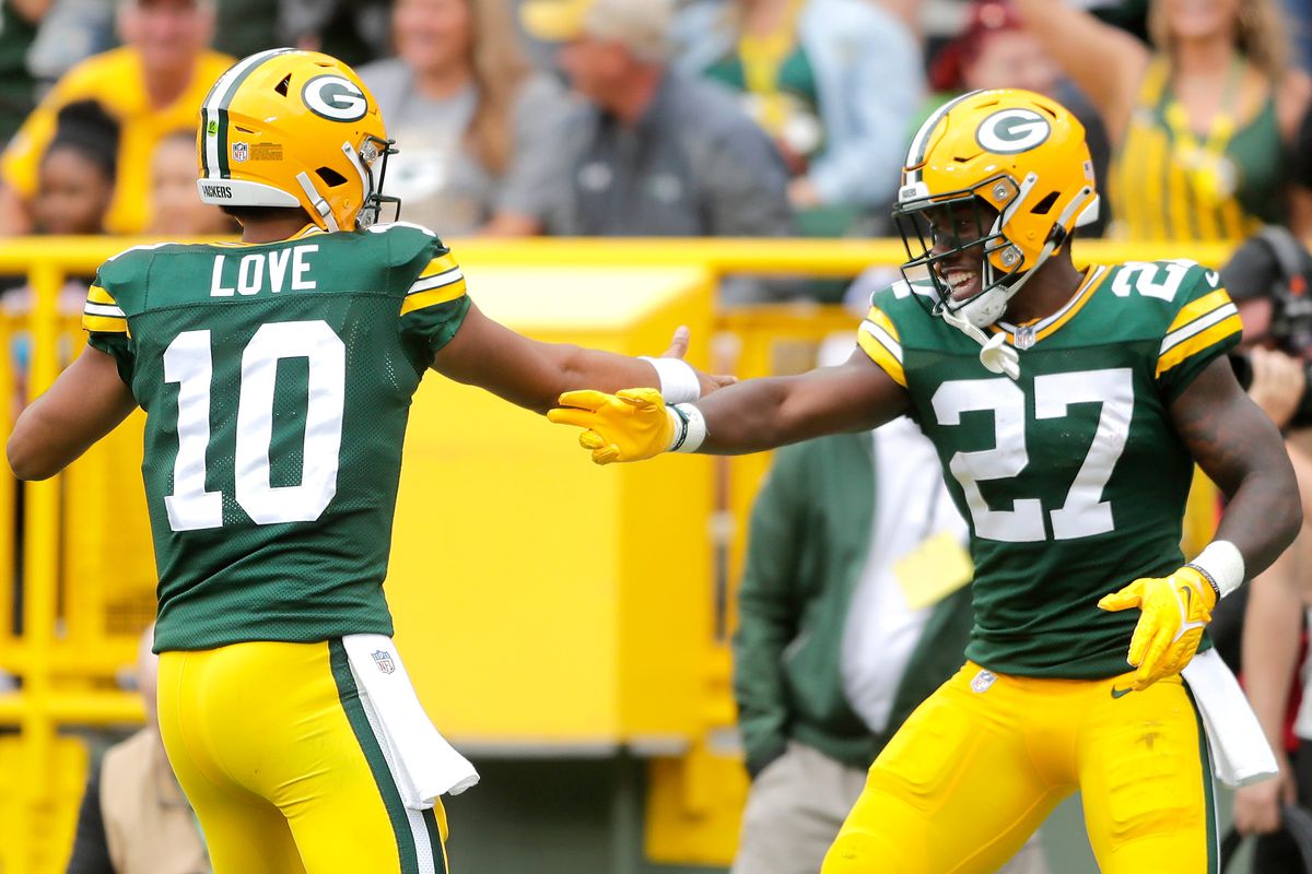 Photo: packers v bears spread