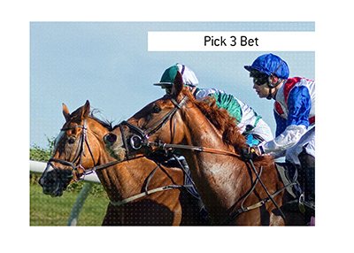 Photo: pick 3 horse betting