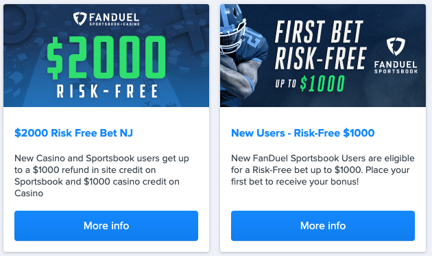 Photo: risk free betting offers