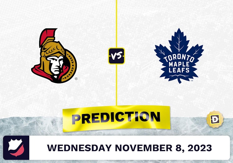 Photo: senators vs maple leafs prediction