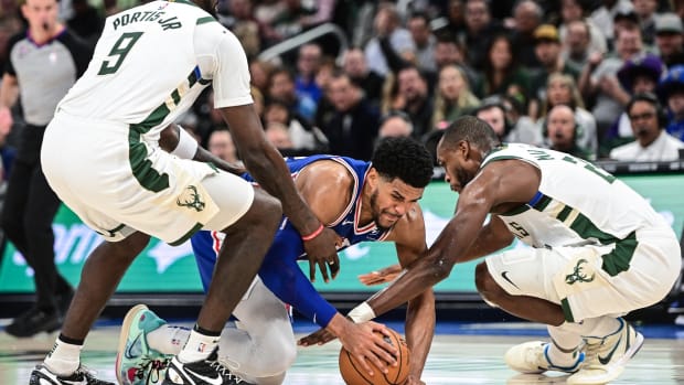 Photo: tobias harris vs bucks