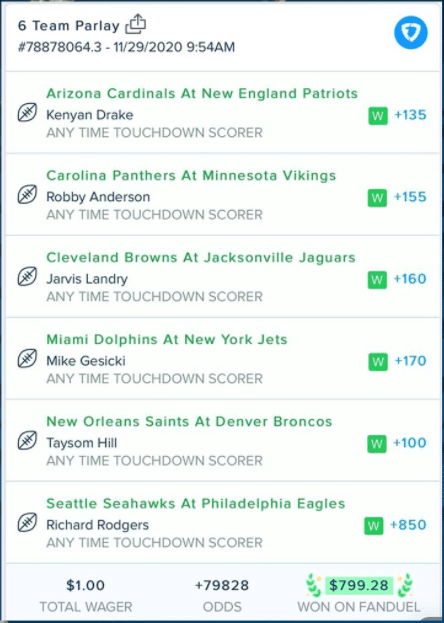 Photo: top parlays today